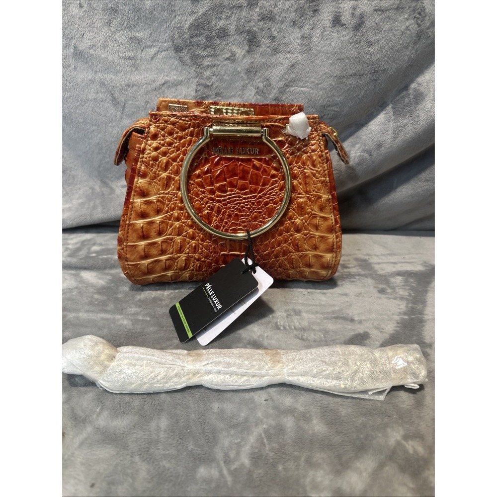 Pelle Luxur Croc Red Handbag
